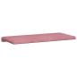 Preview: Bankkissen Samt (V) Rosa Tiefe 35 cm
