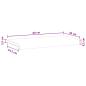 Preview: Bankkissen Samt (V) Rosa Tiefe 35 cm