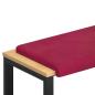 Preview: Bankkissen Samt Weinrot Tiefe 35 cm
