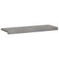 Preview: Bankkissen Samt (V) Hellgrau Tiefe 35 cm