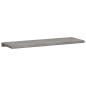 Preview: Bankkissen Samt (V) Hellgrau Tiefe 35 cm