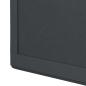 Preview: Bankkissen Samt (V) Hellgrau Tiefe 35 cm