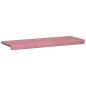 Preview: Bankkissen Samt Rosa Tiefe 35 cm