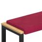 Preview: Bankkissen Samt Weinrot Tiefe 35 cm