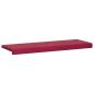 Preview: Bankkissen Samt Weinrot Tiefe 35 cm