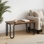 Preview: ARDEBO.de - Couchtisch Geräucherte Eiche 100 x 50 x 45 cm Holzwerkstoff