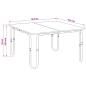 Preview: Couchtisch Schwarz 79,5 x 79,5 x 45 cm Holzwerkstoff