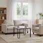 Preview: ARDEBO.de - Couchtisch Grau Sonoma 100 x 100 x 45 cm Holzwerkstoff
