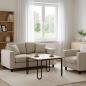 Preview: ARDEBO.de - Couchtisch Artisan-Eiche 100 x 100 x 45 cm Holzwerkstoff