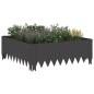 Preview: Raseneinfassung 4 stk. 60 x 60 x 20 cm Stahl Schwarz
