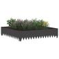 Preview: Raseneinfassung 4 stk. 100 x 100 x 20 cm Stahl Schwarz