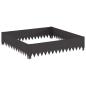 Preview: Raseneinfassung 4 stk. 100 x 100 x 20 cm Stahl Schwarz