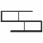 Preview: Wandregal Schwarz Eichen-Optik 100 x 12 x 50,5 cm Holzwerkstoff