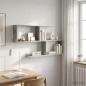 Preview: ARDEBO.de - Wandregal Betongrau 100 x 12 x 50,5 cm Holzwerkstoff