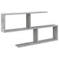 Preview: Wandregal Betongrau 100 x 12 x 50,5 cm Holzwerkstoff