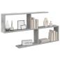 Preview: Wandregal Betongrau 100 x 12 x 50,5 cm Holzwerkstoff
