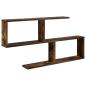 Preview: Wandregal Raucheiche 100 x 12 x 50,5 cm Holzwerkstoff