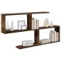 Preview: Wandregal Raucheiche 100 x 12 x 50,5 cm Holzwerkstoff