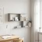 Preview: ARDEBO.de - Wandregal Sonoma-Grau 100 x 12 x 50,5 cm Holzwerkstoff