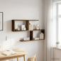 Preview: ARDEBO.de - Wandregal Altholz 100 x 12 x 50,5 cm Holzwerkstoff
