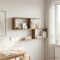 Preview: ARDEBO.de - Wandregal Artisan-Eiche 100 x 12 x 50,5 cm Holzwerkstoff