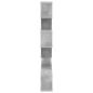 Preview: Wandmontiertes TV-Regal Betongrau 200 x 15 x 94 cm
