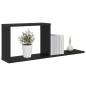 Preview: Schweberegale 2 stk. Schwarze Eiche 80 x 15 x 30 cm