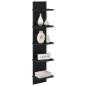 Preview: Wandregal Schwarze Eiche 22 x 15 x 100 cm Holzwerkstoff