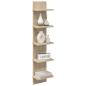 Preview: Wandregal Sonoma-Eiche 22 x 15 x 100 cm Holzwerkstoff