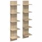 Preview: Wandregal 2 Stk. Sonoma-Eiche 22 x 15 x 100 cm Holzwerkstoff