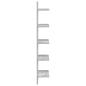 Preview: Wandregal Betongrau 22 x 15 x 100 cm Holzwerkstoff