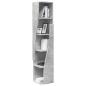 Preview: Eckschrank 27,5x27x140cm Holzwerkstoff Betongrau