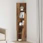 Preview: ARDEBO.de - Eckschrank 27,5x27x140cm Holzwerkstoff Altholz