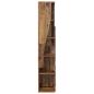 Preview: Eckschrank 27,5x27x140cm Holzwerkstoff Altholz