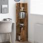 Preview: Eckschrank 32x32x140cm Holzwerkstoff Altholz