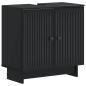 Preview: ARDEBO.de - Waschbeckenschrank EDE Schwarz 59,5 x 31,5 x 59 cm