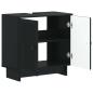 Preview: Waschbeckenschrank EDE Schwarz 59,5 x 31,5 x 59 cm