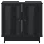 Preview: Waschbeckenschrank EDE Schwarz 59,5 x 31,5 x 59 cm