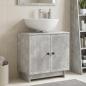 Preview: ARDEBO.de - Waschbeckenschrank EDE Betongrau 59,5 x 31,5 x 59 cm