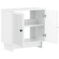 Preview: Waschbeckenschrank EDE Hochglanz Weiß 59,5 x 31,5 x 59 cm