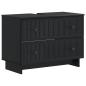 Preview: Waschbeckenschrank EDE Schwarz 82 x 41 x 59 cm Holzwerkstoff