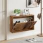 Preview: ARDEBO.de - Wandmontierter Schuhschrank EDE 71 x 17 x 43 cm Holzwerkstoff