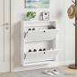 Preview: ARDEBO.de - Wandmontierter Schuhschrank EDE 71 x 17 x 86 cm Holzwerkstoff