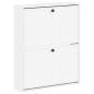Preview: Wandmontierter Schuhschrank EDE 71 x 17 x 86 cm Holzwerkstoff