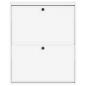 Preview: Wandmontierter Schuhschrank EDE 71 x 17 x 86 cm Holzwerkstoff