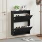Preview: ARDEBO.de - Wandmontierter Schuhschrank EDE 71 x 17 x 86 cm Holzwerkstoff