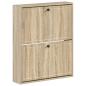Preview: Wandmontierter Schuhschrank EDE 71 x 17 x 86 cm Holzwerkstoff