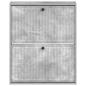 Preview: Wandmontierter Schuhschrank EDE 71 x 17 x 86 cm Holzwerkstoff