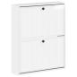 Preview: Wandmontierter Schuhschrank EDE 71 x 17 x 86 cm Holzwerkstoff