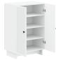 Preview: Schuhschrank EDE 59,5 x 39,5 x 90 cm Holzwerkstoff Weiß